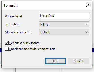 set parameters of formatting
