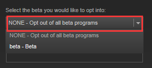 Opt out of all beta programs