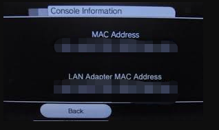 MAC Address of Wii