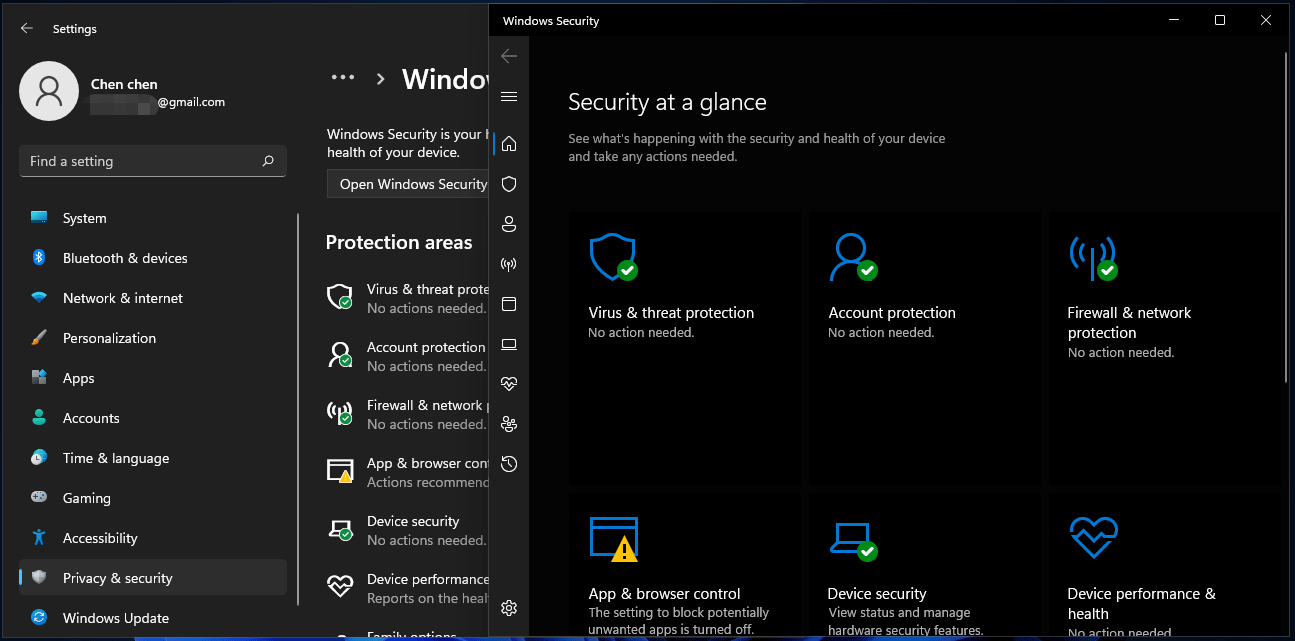 Windows 11 Windows Security
