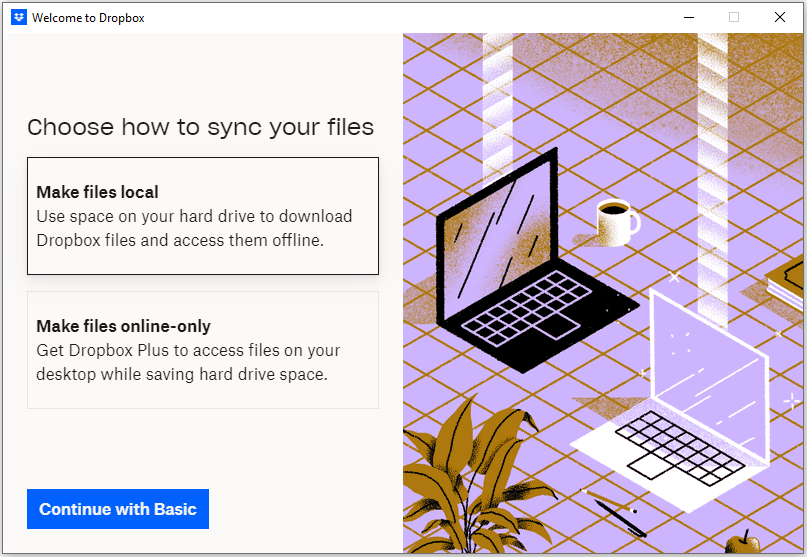 choose how to sync your files
