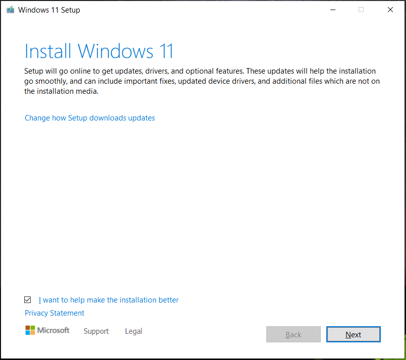 set up Windows 11 via mount ISO