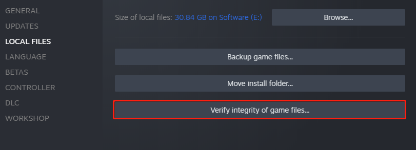 verify integrity of game files