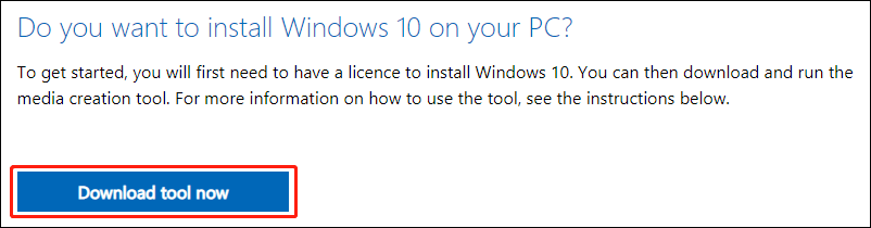 download Windows 10 Media Creation Tool