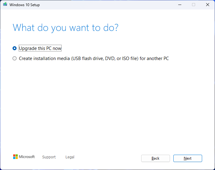 Windows 10 Media Creation Tool