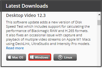 download the latest Desktop Video release