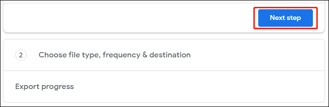 click the Next step button