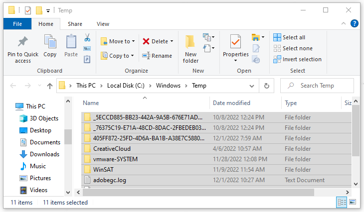 delete these folders