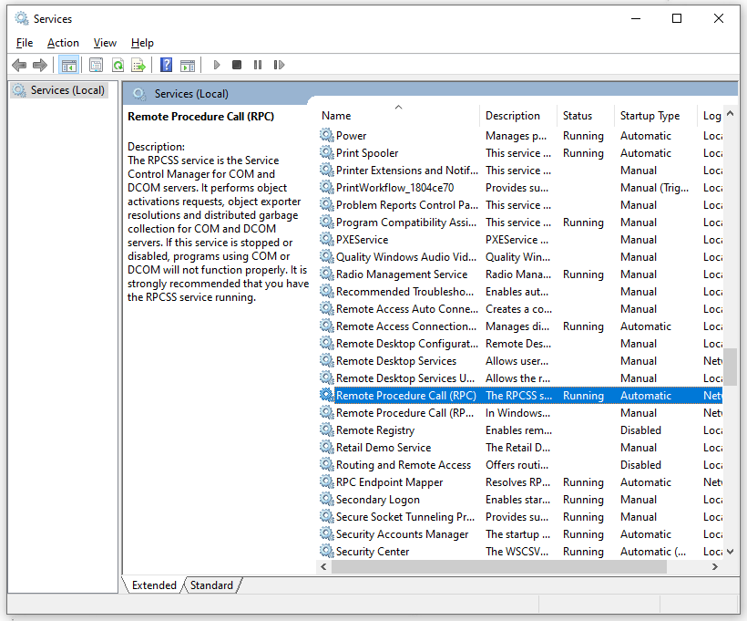 choose Remote Procedure Call (RPC)