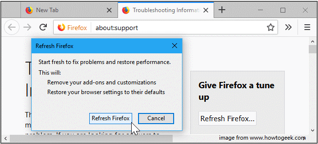 hit Refresh Firefox 