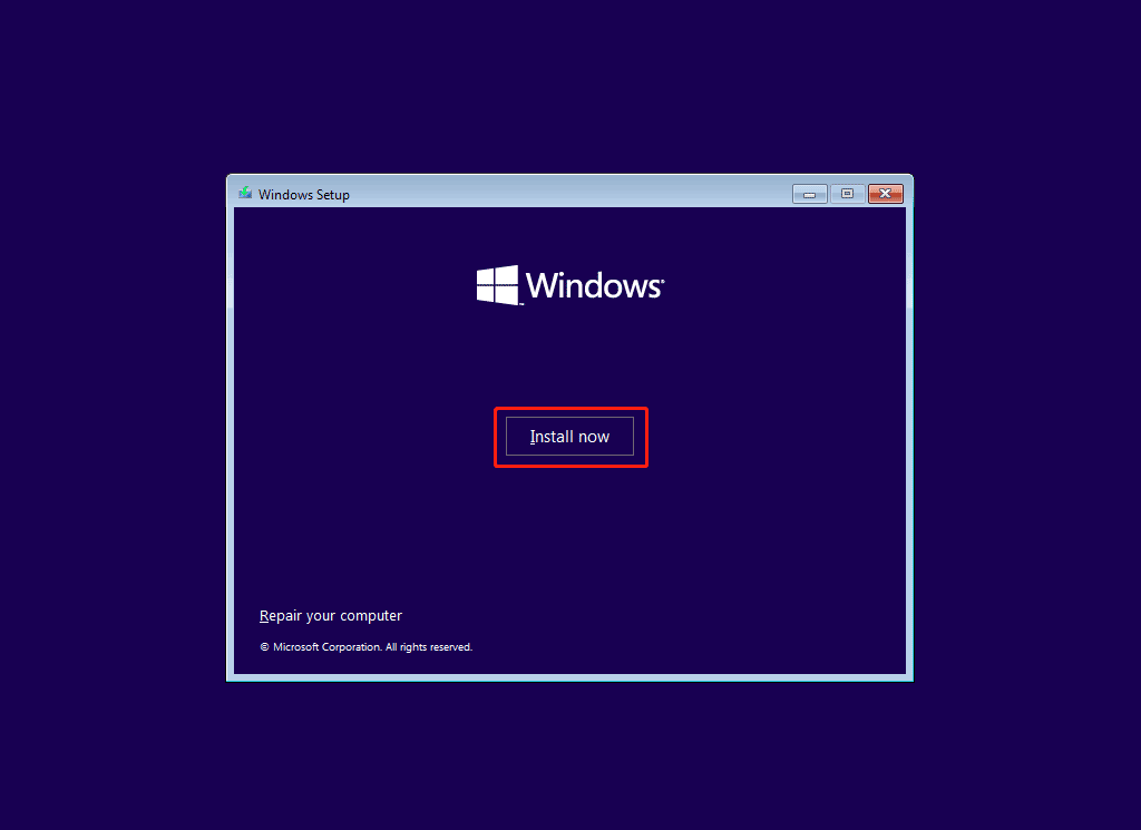 clean install Windows 10