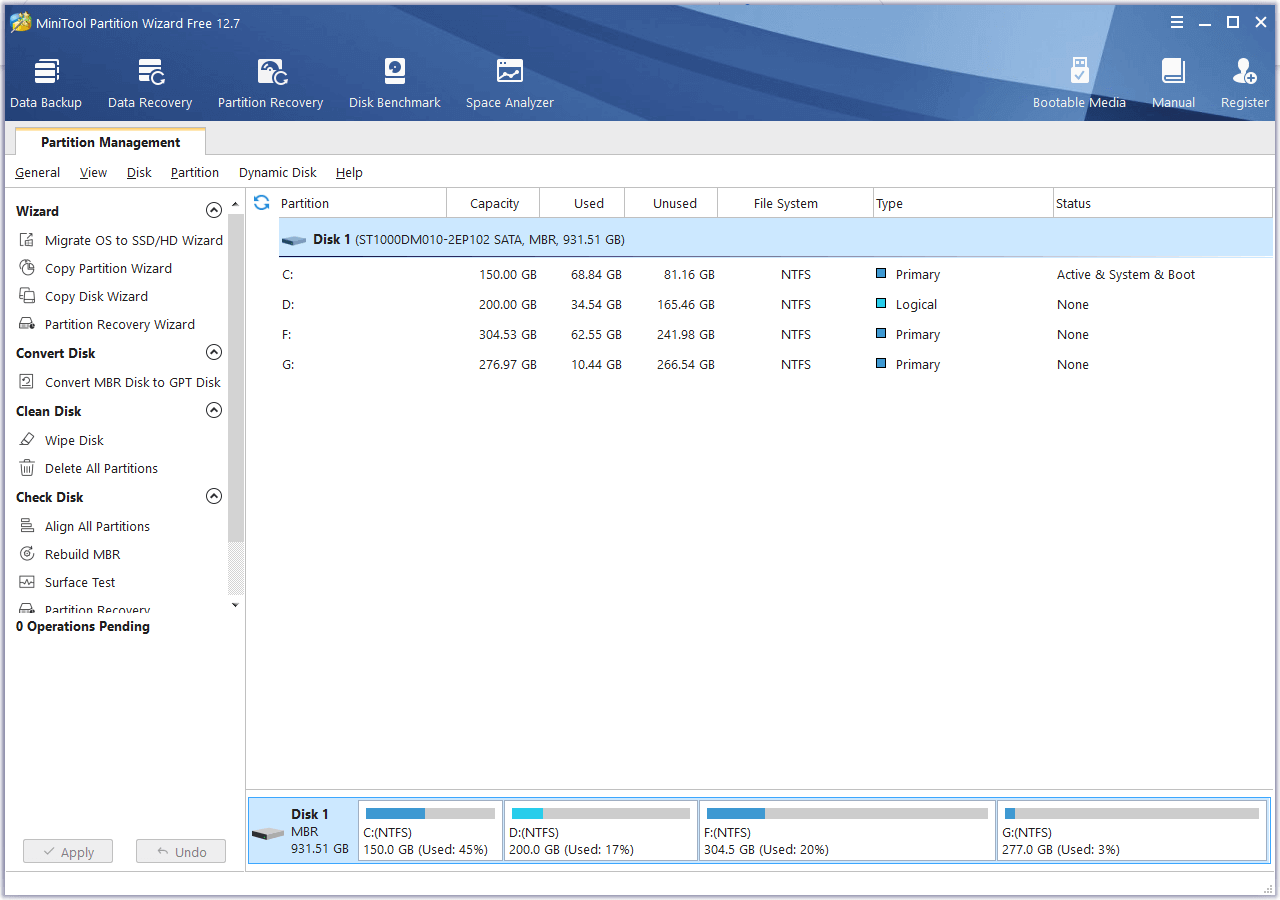 MiniTool Partition Wizard