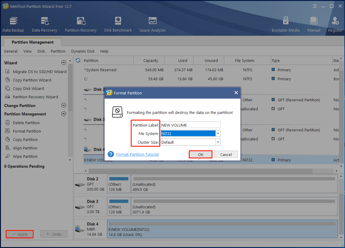 low level format disk drive