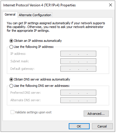 configure network