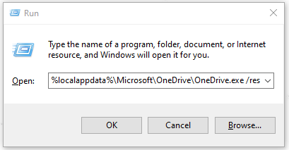 input the command