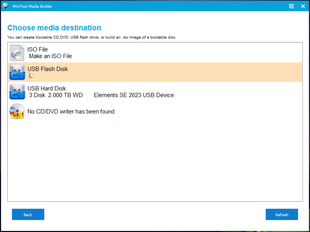 create bootable USB drive