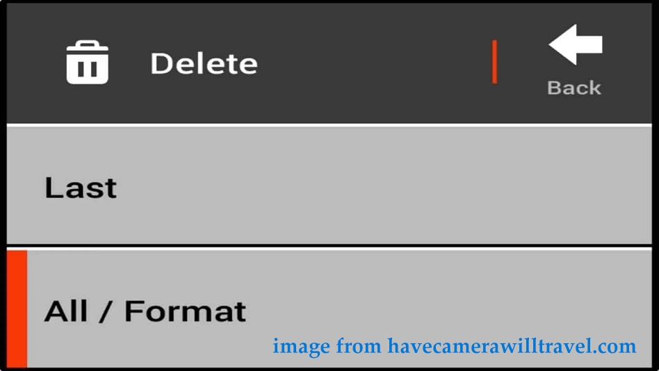 format SD card in GoPro 4 and lower