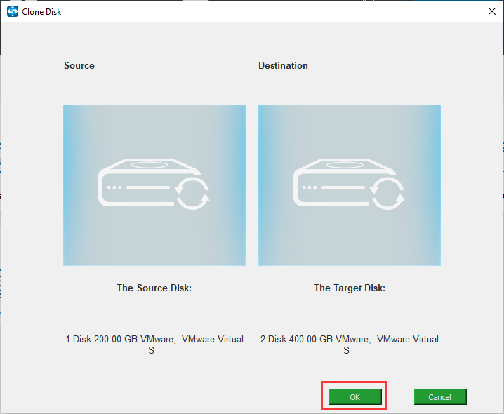  haga clic en Aceptar para continuar