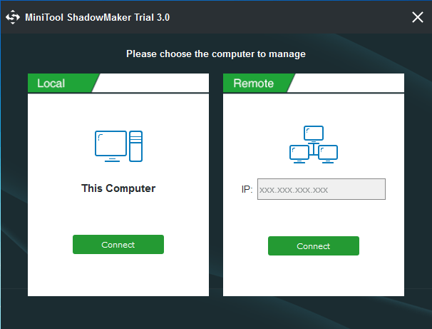 elige una computadora para administrar