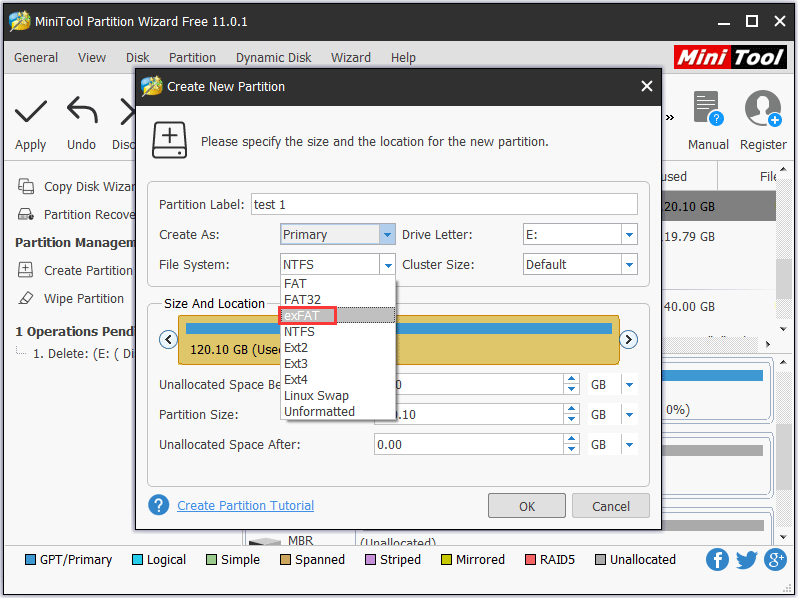 establecer sistema de archivos