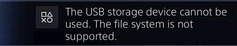 este dispositivo de almacenamiento USB no se puede utilizar PS4