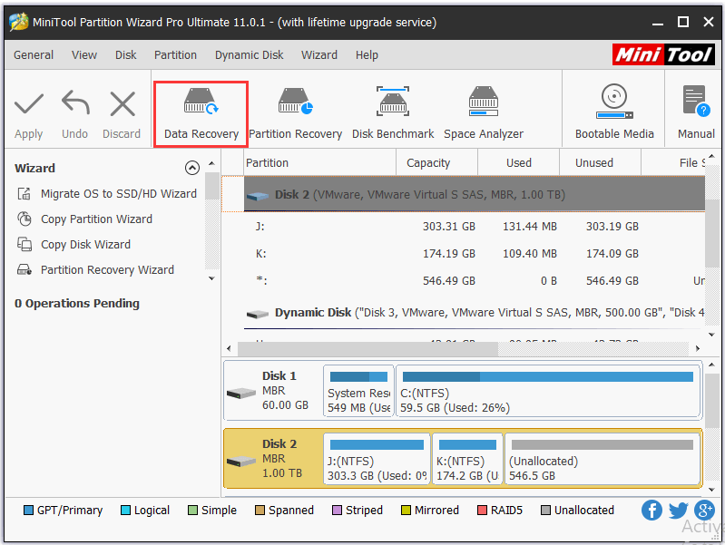 Recuperación de datos del disco duro externo