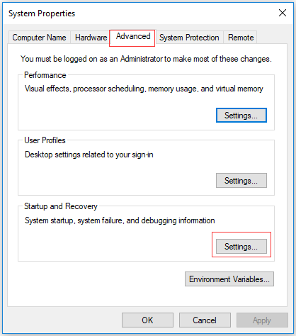 haga clic en configuración para continuar