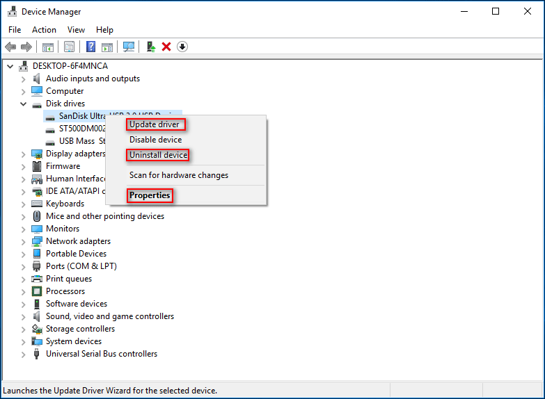 solucionar problemas del controlador del dispositivo