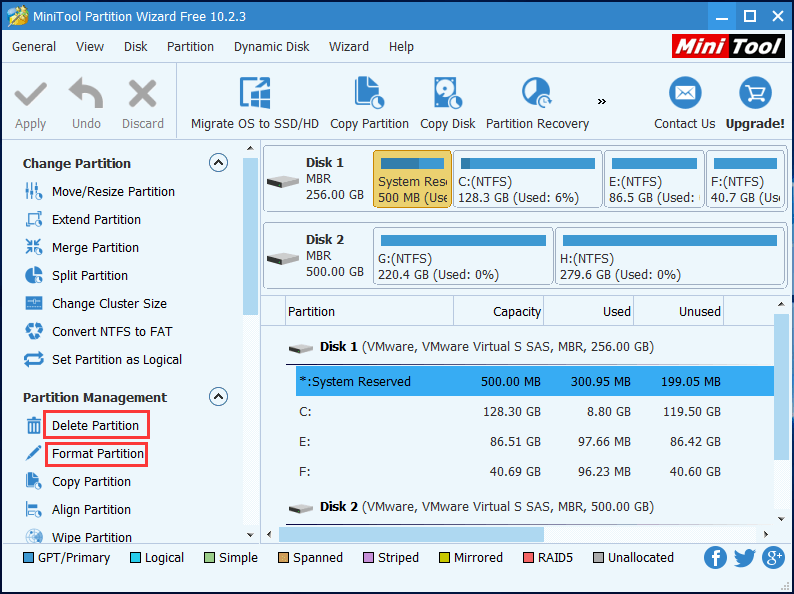 formatear o eliminar la partición del sistema