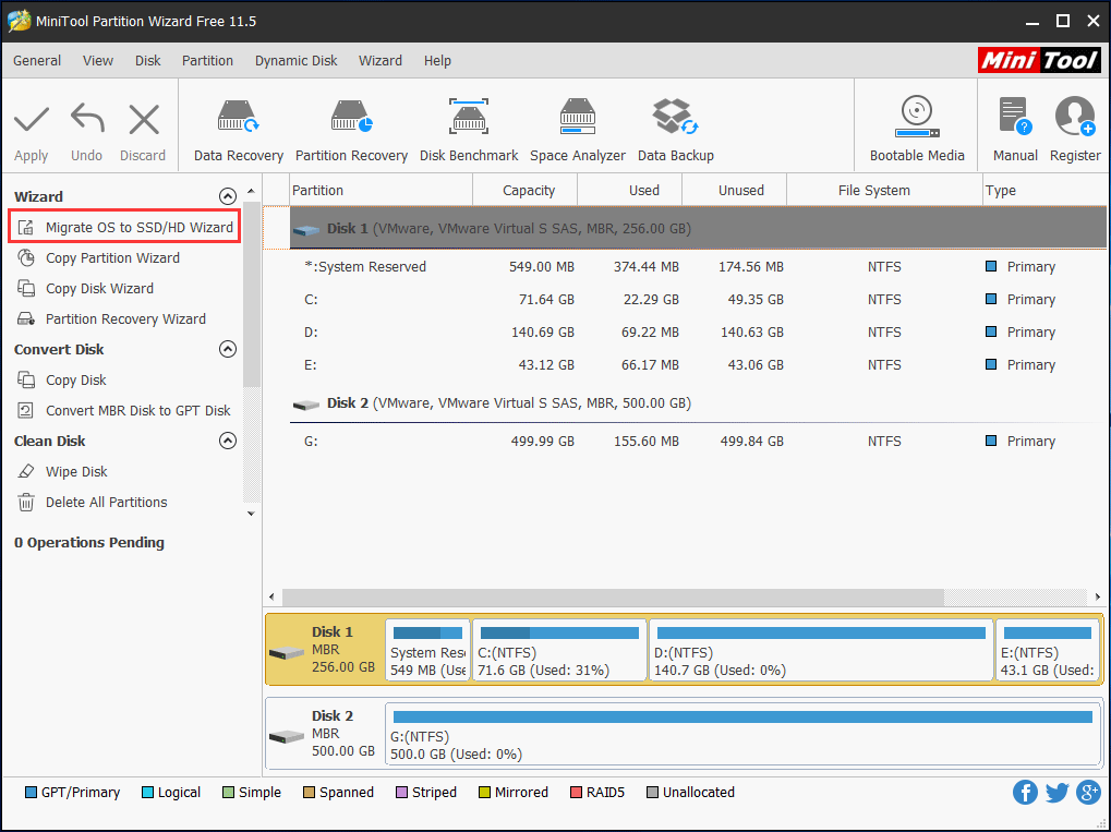 migrar el sistema operativo de HDD a SSD