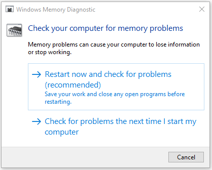 corrija el error de Bad Pool Caller comprobando los problemas de RAM