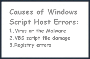 Causas de errores de Windows Script Host