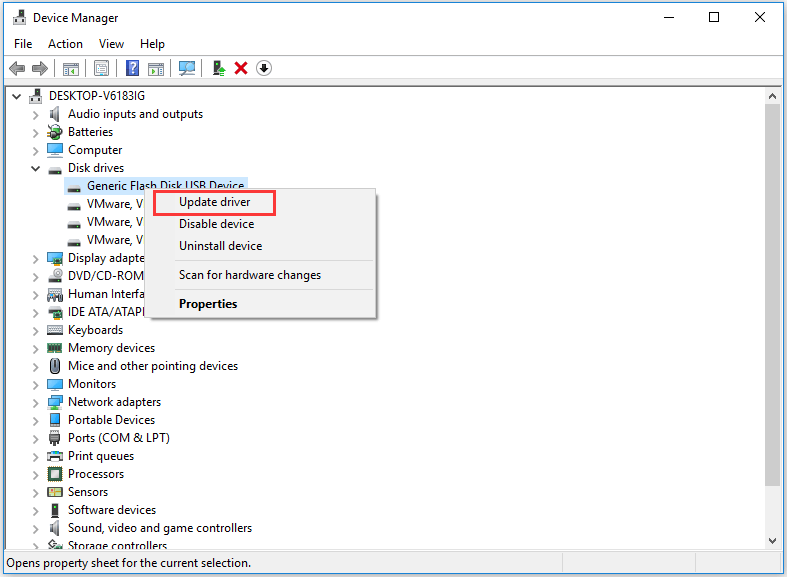 arreglar la SD de mi teléfono actualizando el controlador del dispositivo