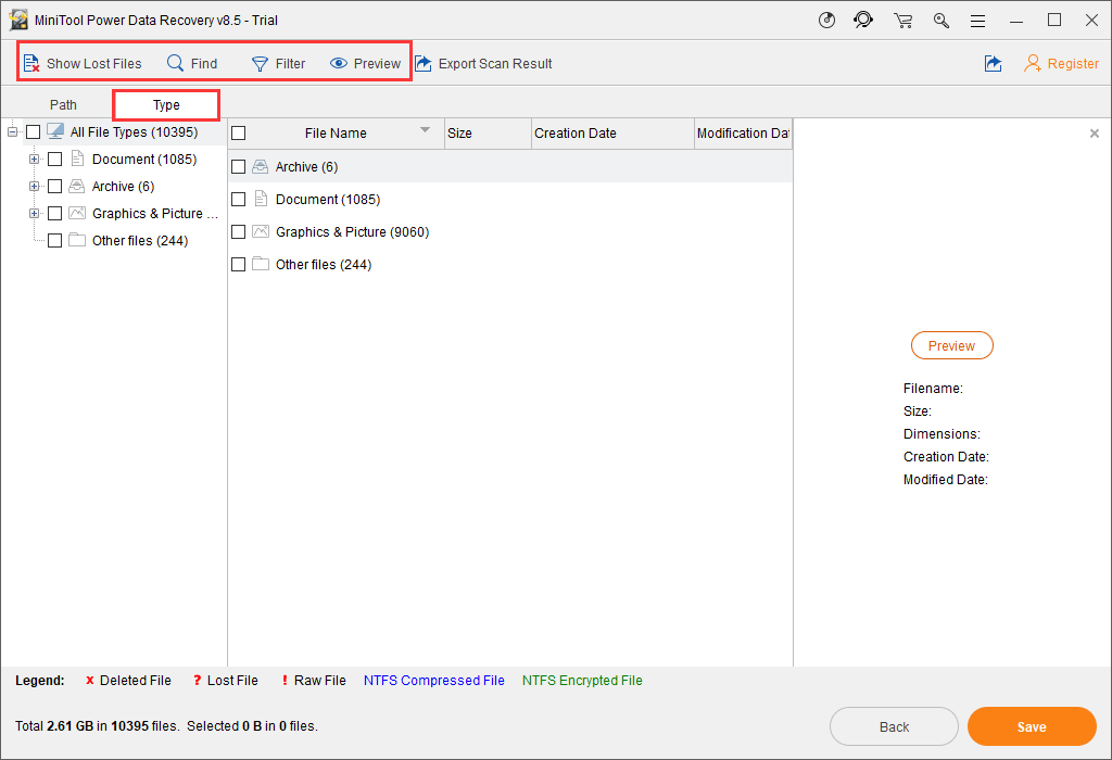 escribir, buscar, filtrar y más