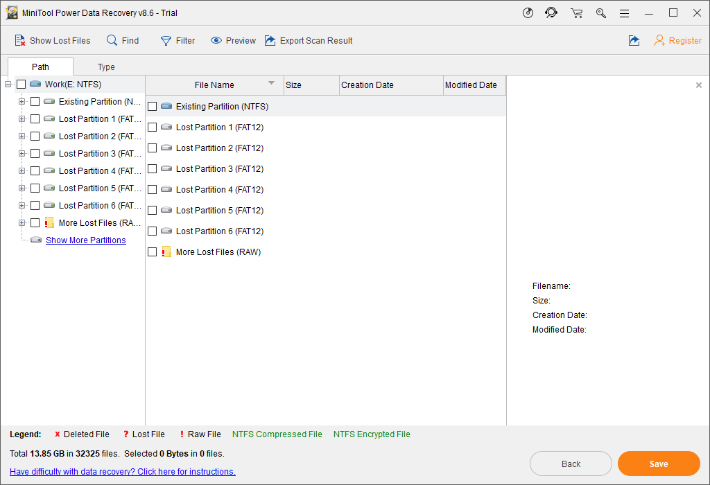 resultados de escaneo