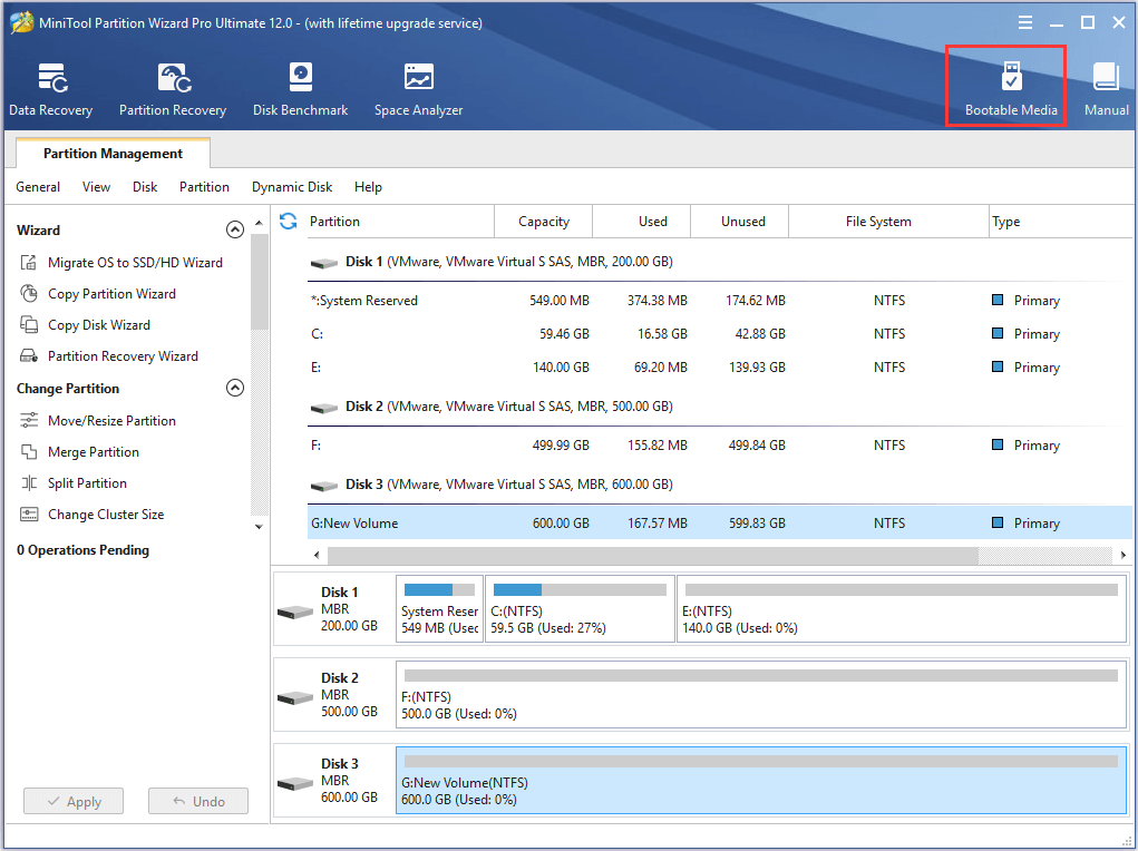 haga clic en Dispositivo de arranque para continuar