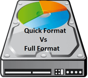 Formato rápido VS formato completo