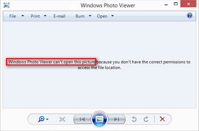 El Visor de fotos de Windows no puede abrir esta imagen