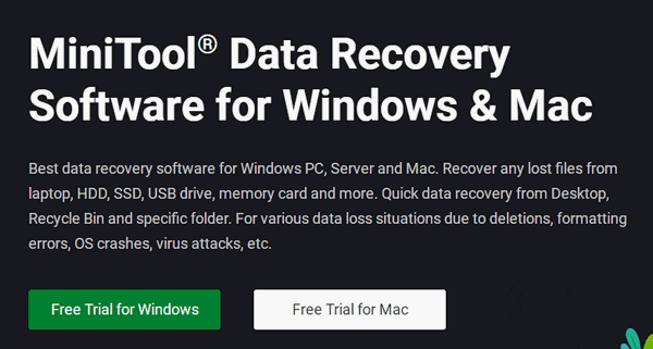 MiniTool Power Data Recovery V8.5