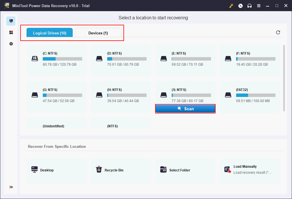 interfaz principal