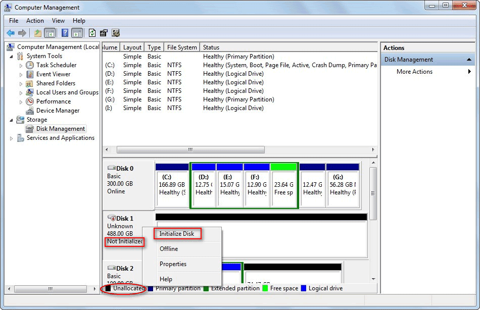 HDD no se inicializa