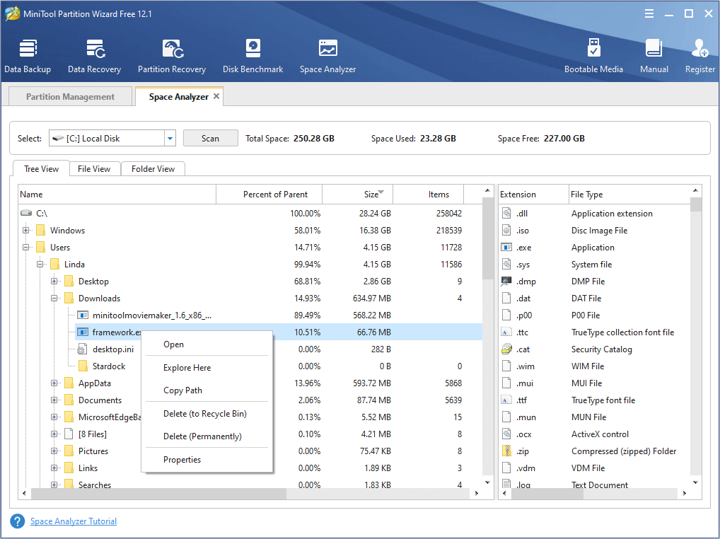 seleccionar archivos para eliminar