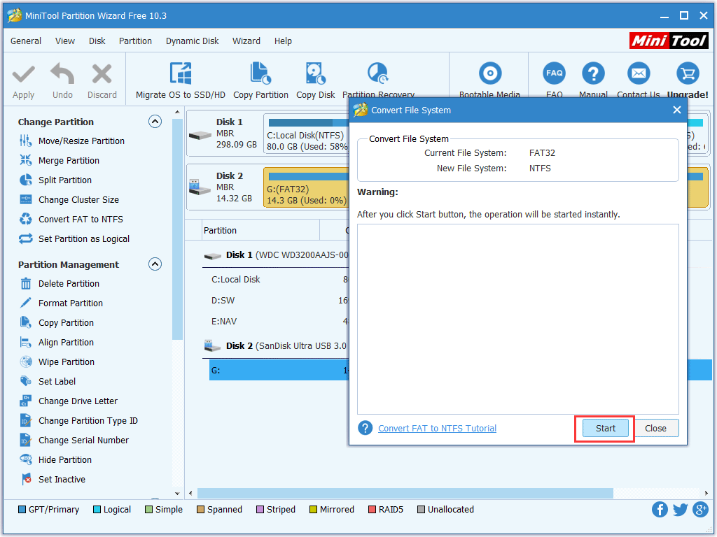 ingrese la interfaz del sistema de archivos de conversión