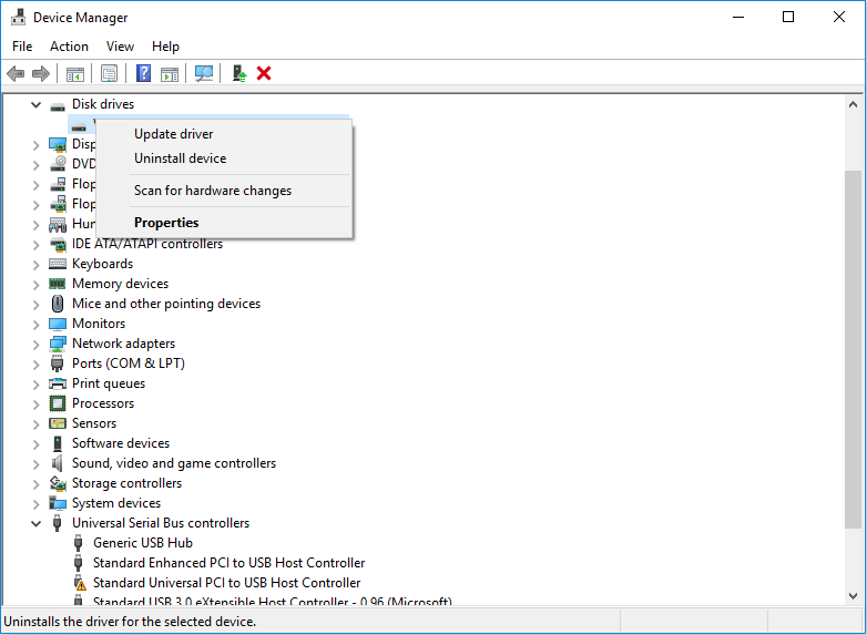 actualizar, revertir o reinstalar controladores de dispositivos