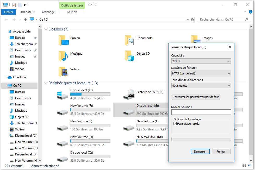  Formater une clé USB dans l'Explorateur Windows