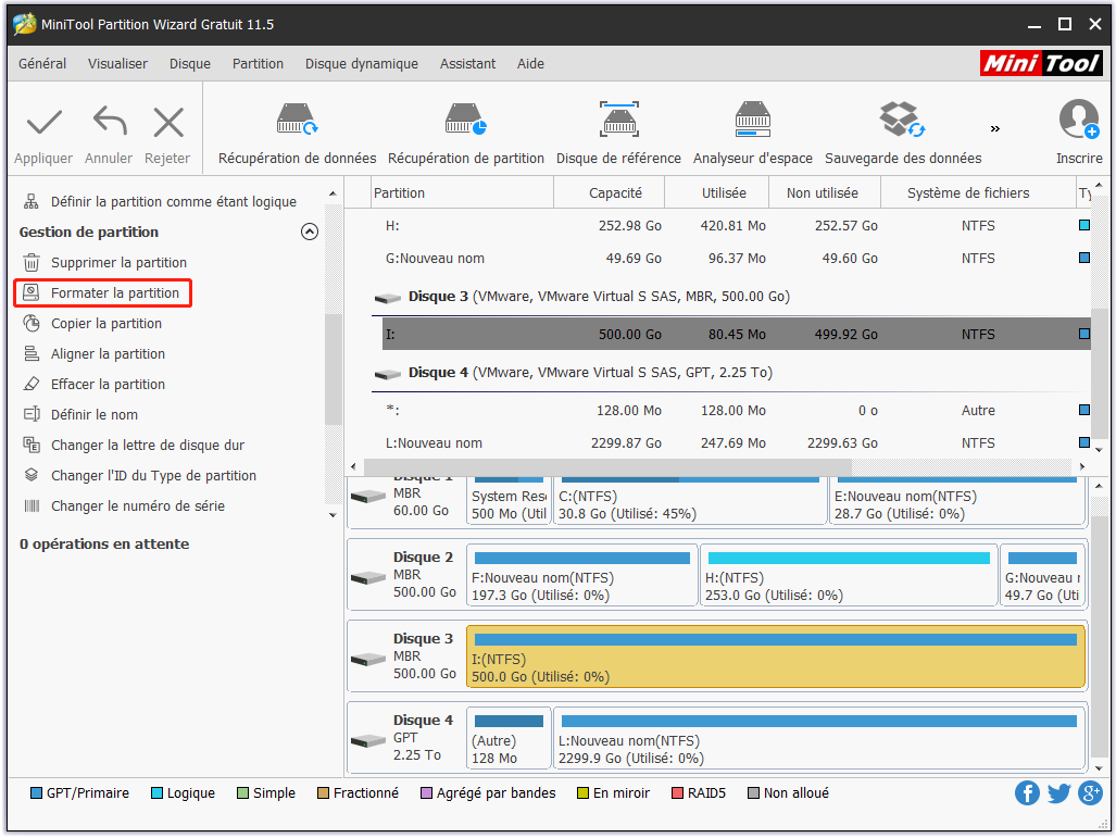 Formater une partition