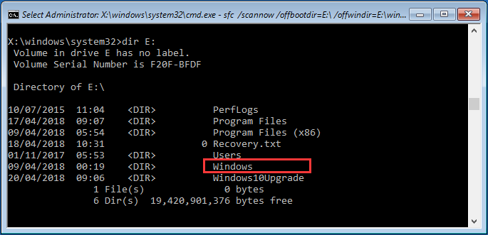 comment dire à la partition système