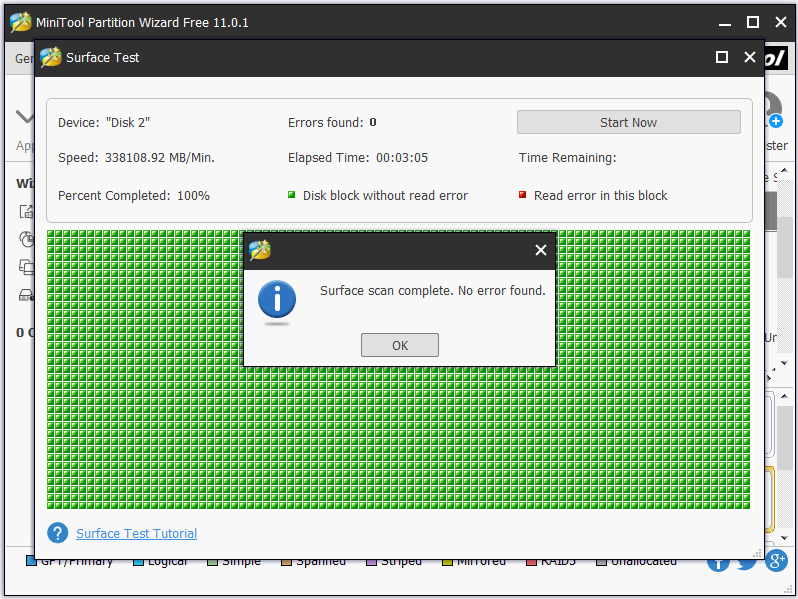 Analyser les secteurs défectueux du disque dur