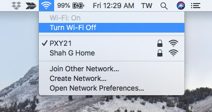  désactiver le Wi-Fi sur Mac