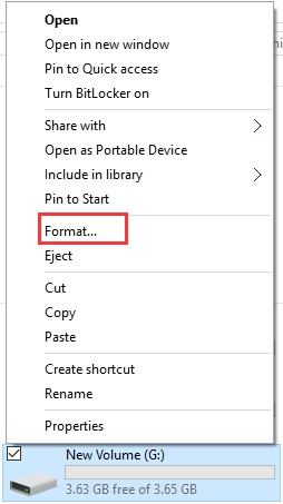 formater une partition